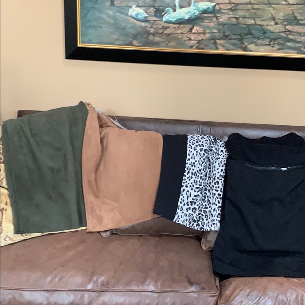 5 different brand skirts size small to a 4
